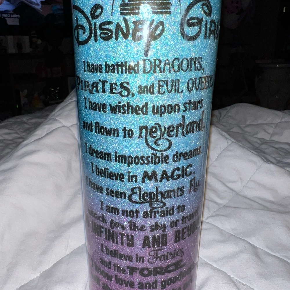 Handmade Disney Saying Straw Tumbler - Picture 4 of 5